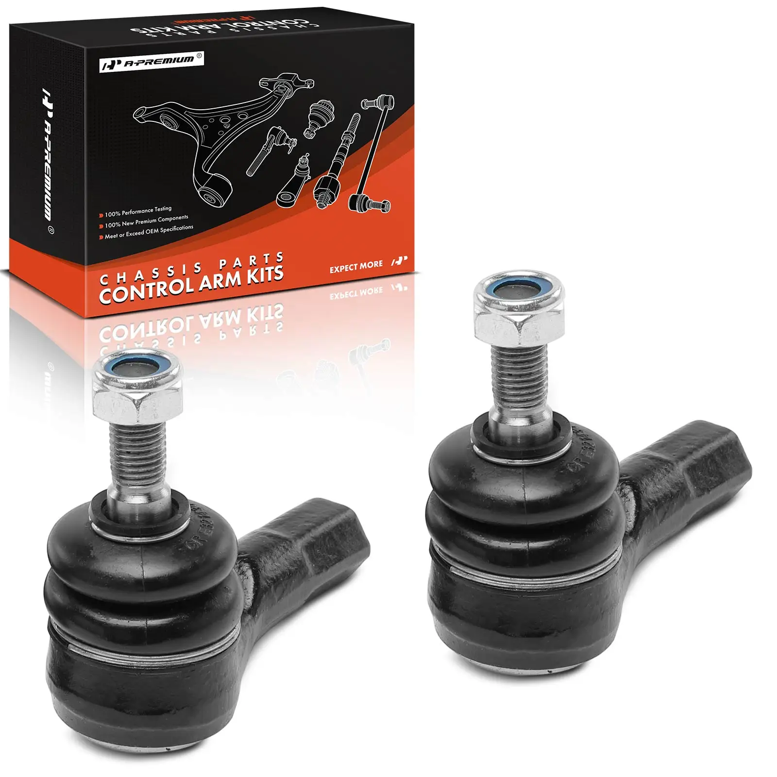 A-Premium 2x Front Outer Steering Tie Rod End for Suzuki Verona 2004-2006 Chevrolet Epica 2004-2006