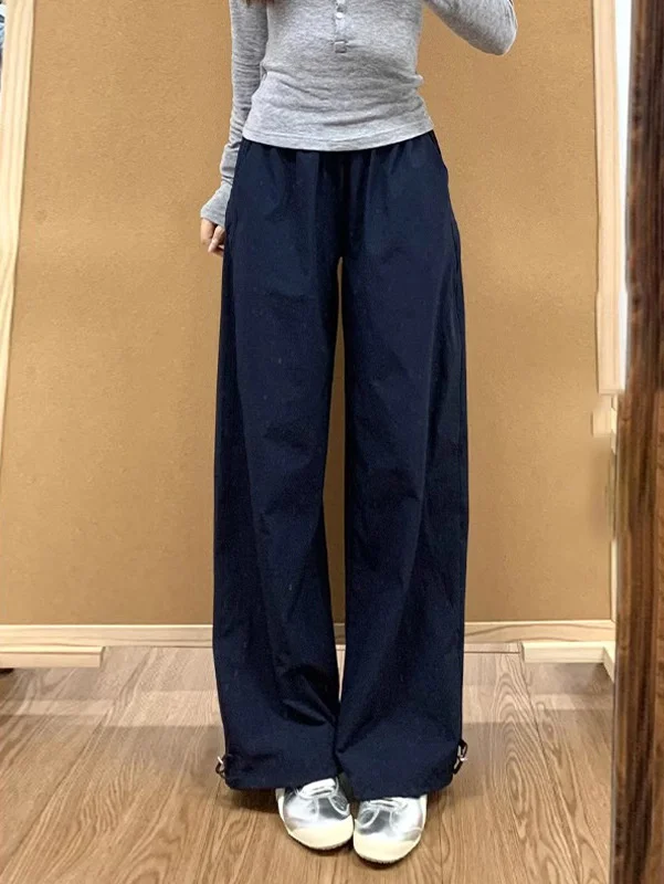 السراويل البضائع النسائية القهوة الربيع القطن الدانتيل مطوي مهرجان هدية جميلة أشرطة حلوة Bowknot التفاصيل الزخرفية الشارع الشهير