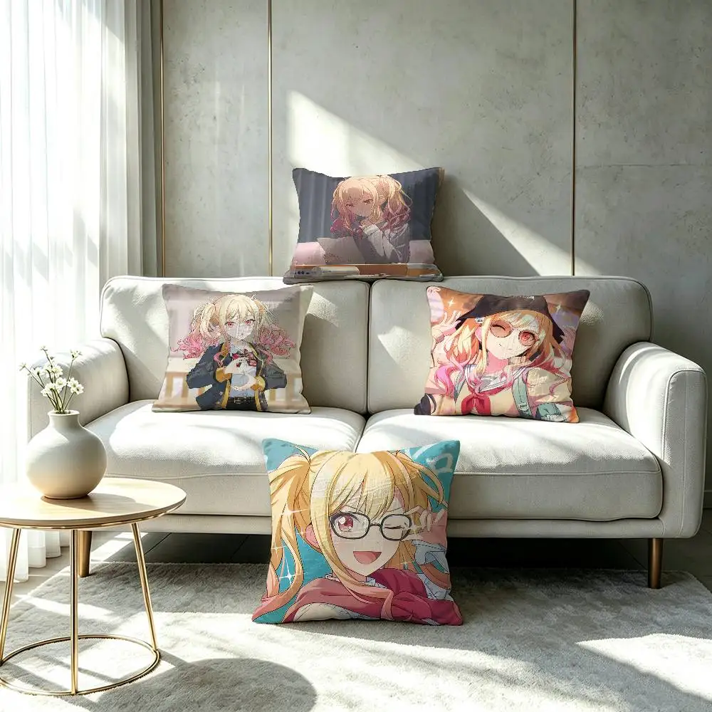 Tenma Saki Game P-Project S-Sekai Pillow cover Soft Microfiber Pillowcase Home Sofa Decor Surprise Decorative printed.