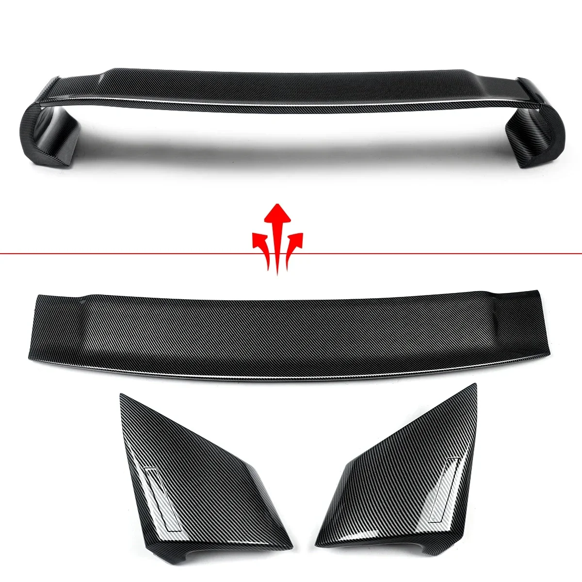 Voor 2006-2011 Honda Civic Sedan 4D FD2 Mugen Stijl Black Kofferbak Spoiler Wing