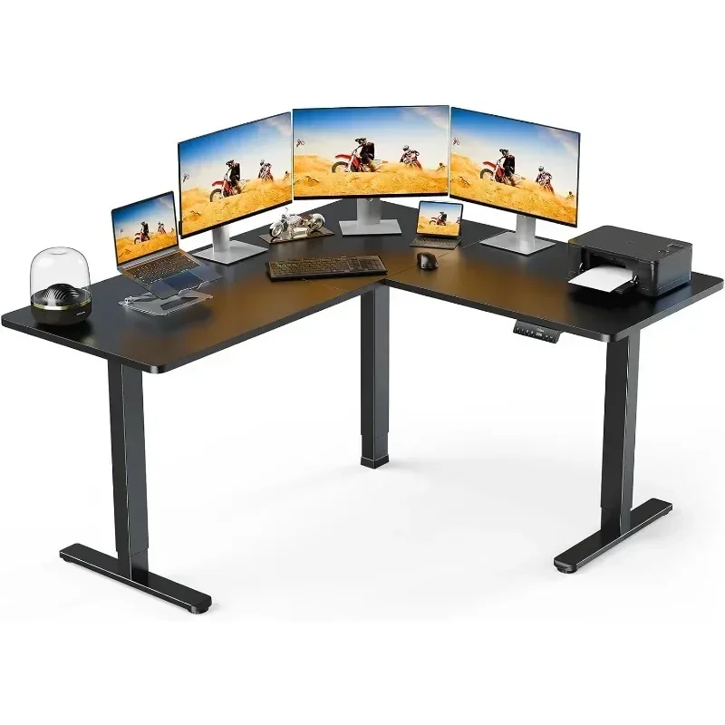 Standing Desk, Height Adjustable, Suitable for Sitting or Standing Up for Working or Gaming from Home