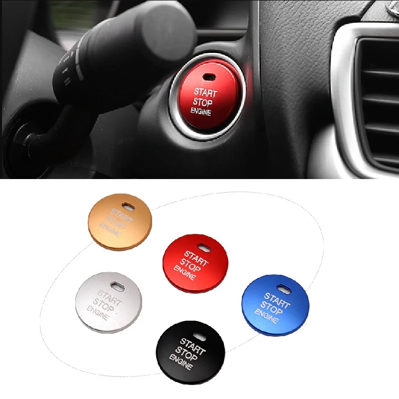 

Car Engine Start Stop Ignition Key Ring Cover for Mazda 3 BM BN 6 GJ1 GL CX4 CX5 CX 5 Axela CX3 Atenza Interior Decoration