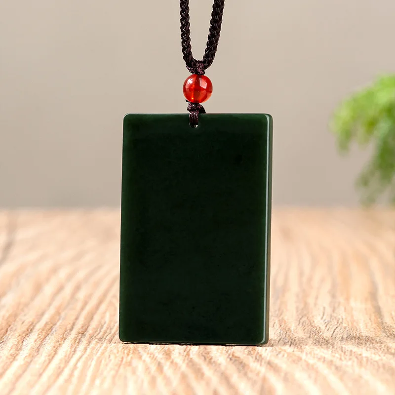 

Natural Hotan Jade Moyu Wushi Brand Jade Pendant Fashion Atmosphere Men's Pendant Women's Jade Pendant Jewelry Wholesale