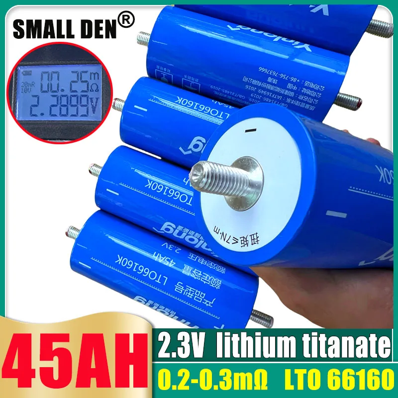 100% original Yinlong 2.3v 45ah lithium titanate battery 10c discharge DIY 12V 24V 48V solar system car speaker charging battery