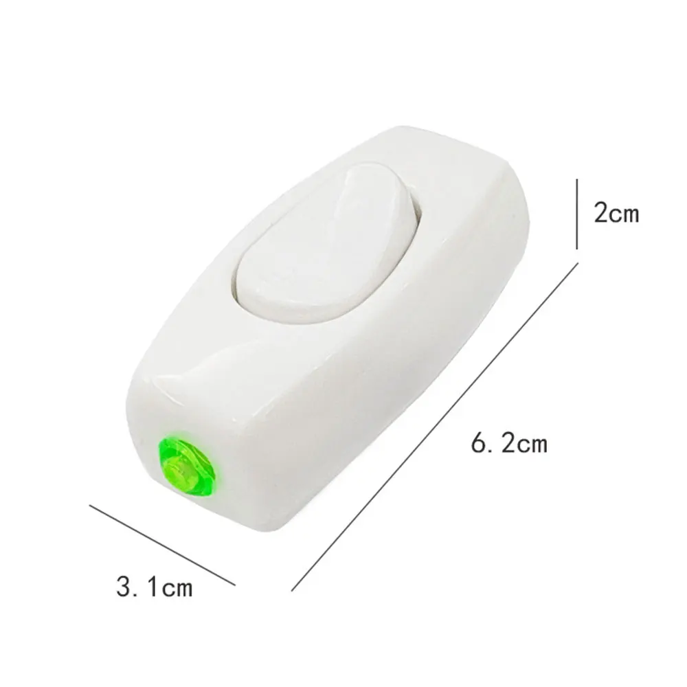 1Pcs 10A 250V High Power Single Control Button, Bedside Switch Desk Lamp Wall Online Control Button Fan Hand Held Small Switch