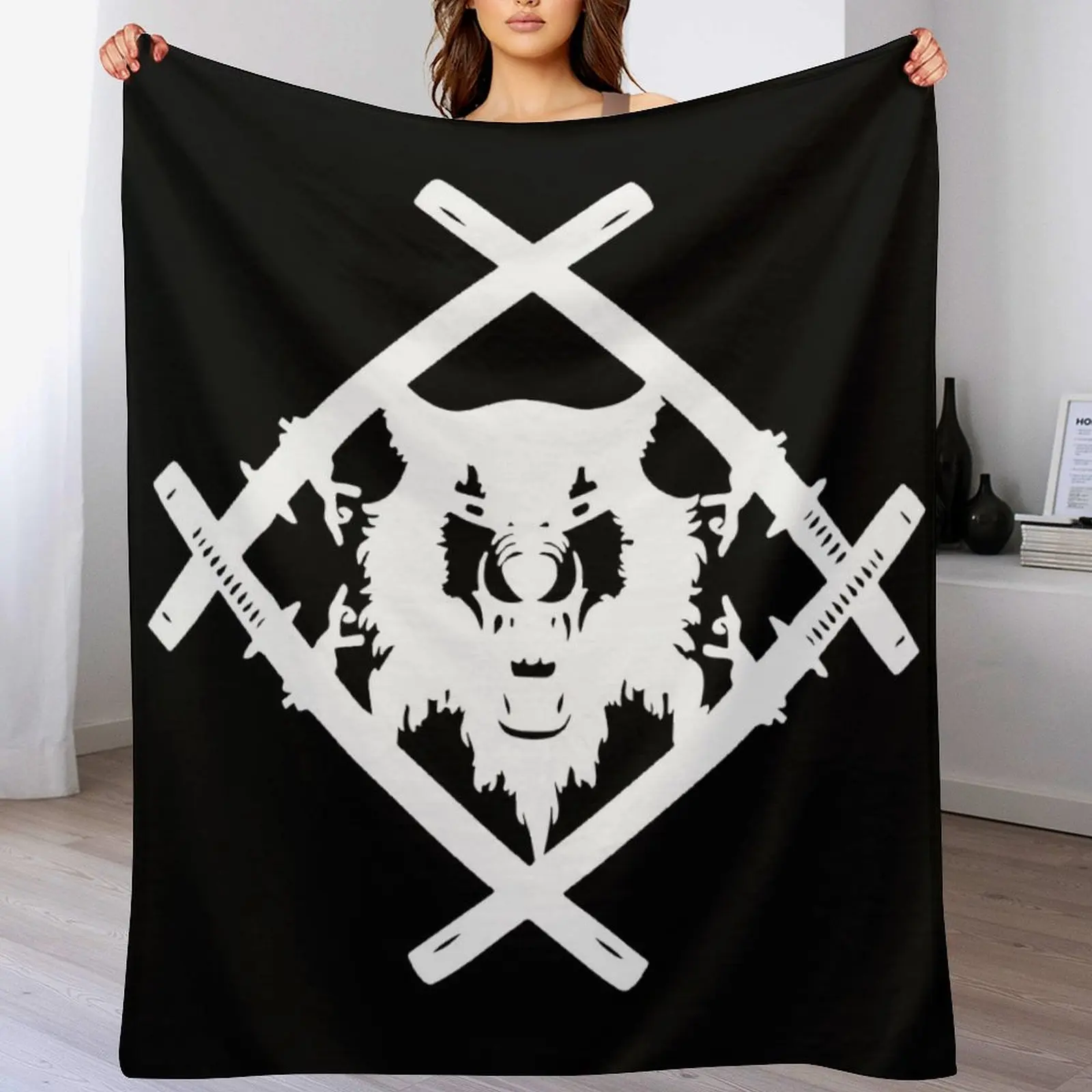

Xavier Wulf Merch Xavier Wulf Logo Throw Blanket Color Fast Cozy Throw Blanket