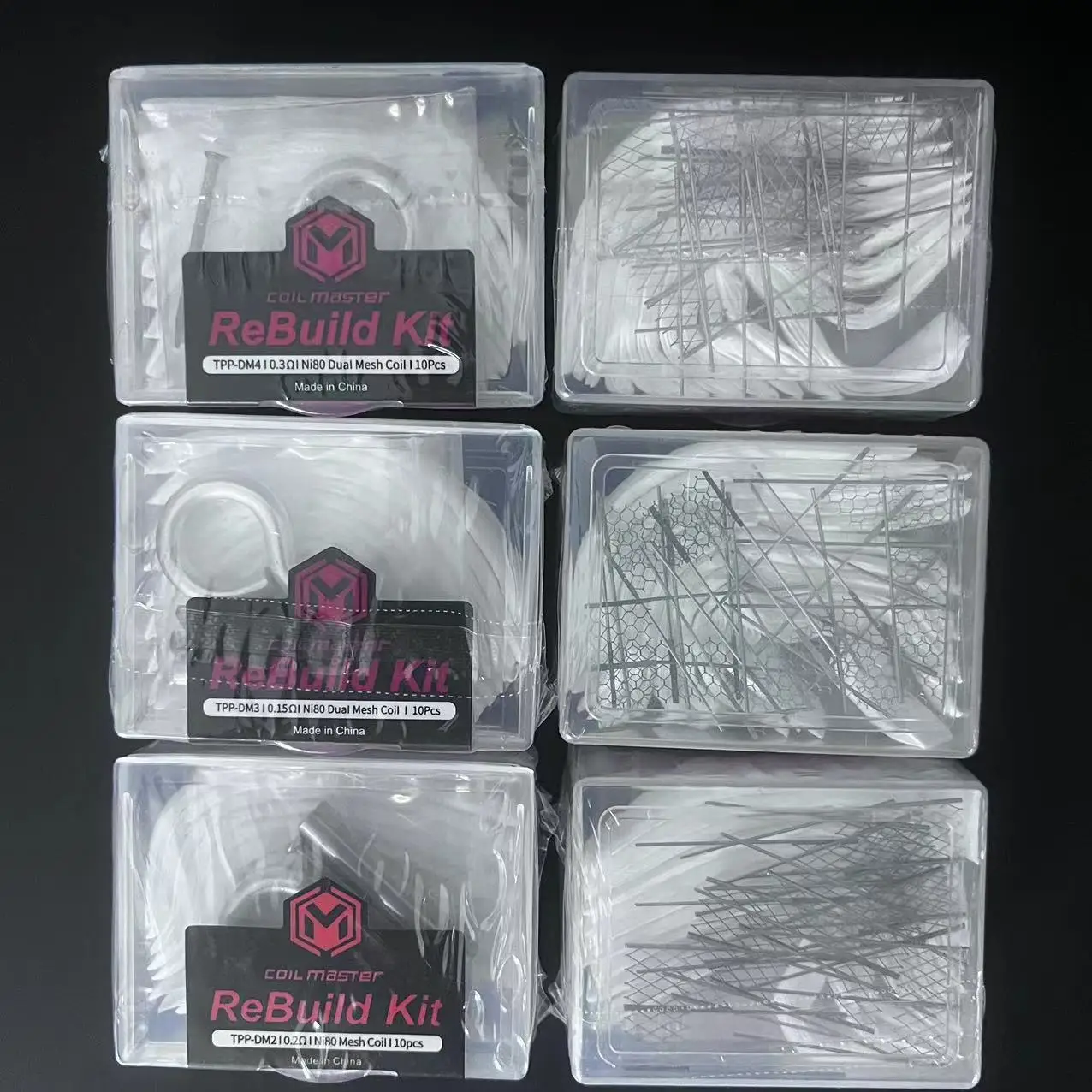 DM2/3/4 DIY Rebuild Tools Kit RBK/TPP Mesh Set With With 3 Legs Mesh For Drag 3 TPP X/S Pro Plus Replacement Coil Tools