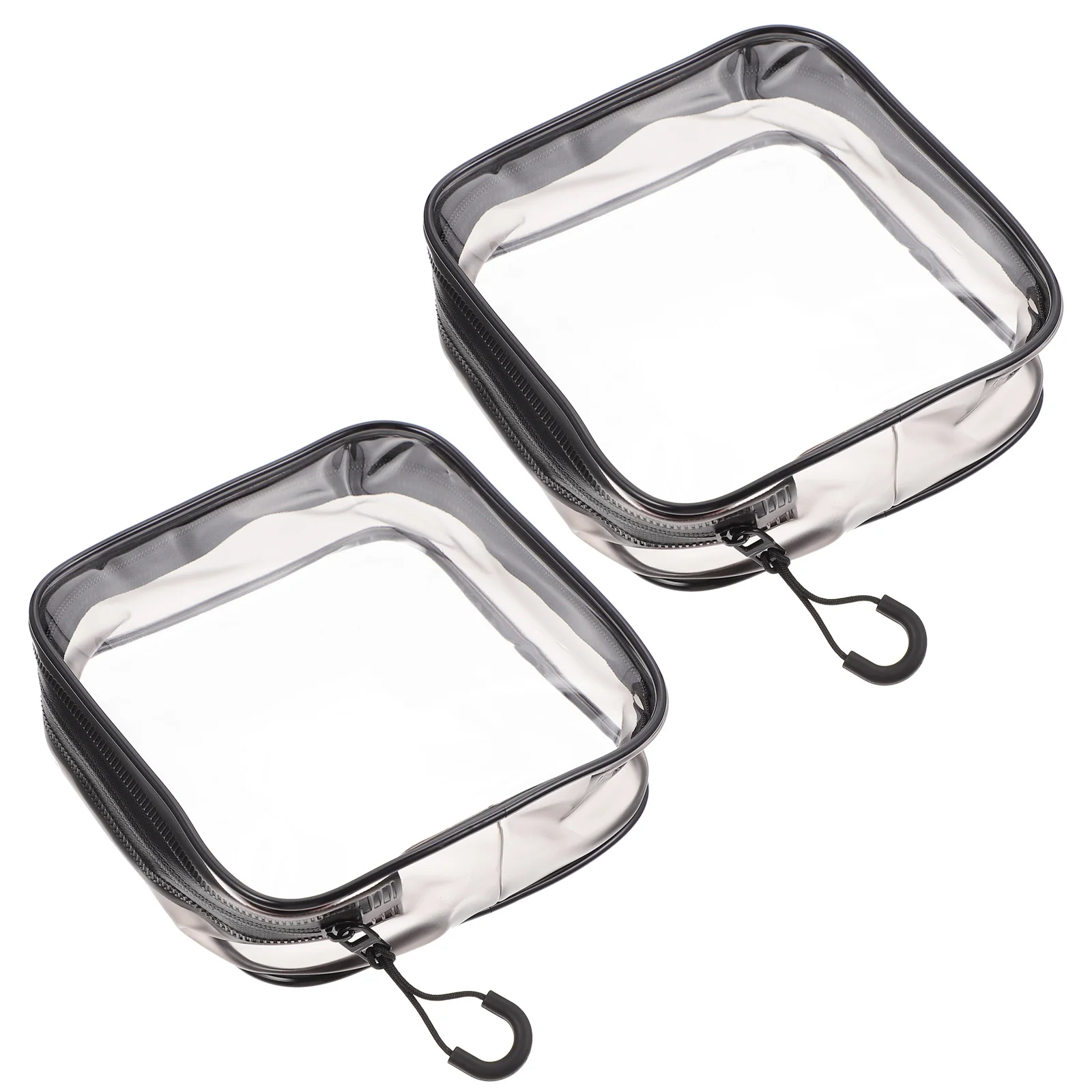 

2Pcs Waterproof Cosmetics Bag PVC ganizer Foldable Travel Wash Bag Lightweight Portable Storage For Makeup toiletries
