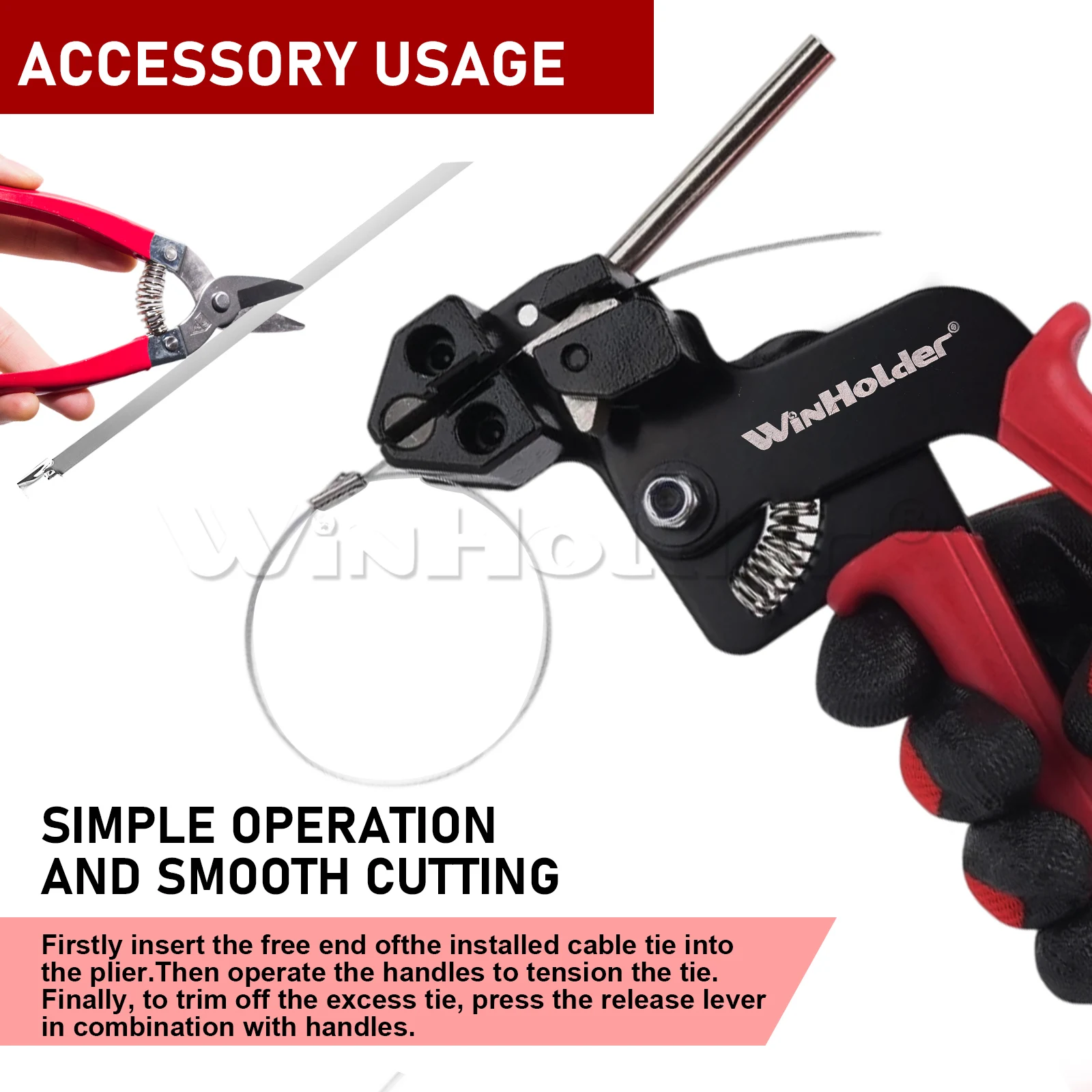 155pcs Stainless Steel Cable Tie Gun Kit Self-Locking Metal Zip Ties Heavy Duty Tool Set for Fences Pipes Cables The Accompanying Release Tool Allows for Easy Removal Without Damaging The Tie Or Surrounding Objects, Offering Reusability And Flexibility.