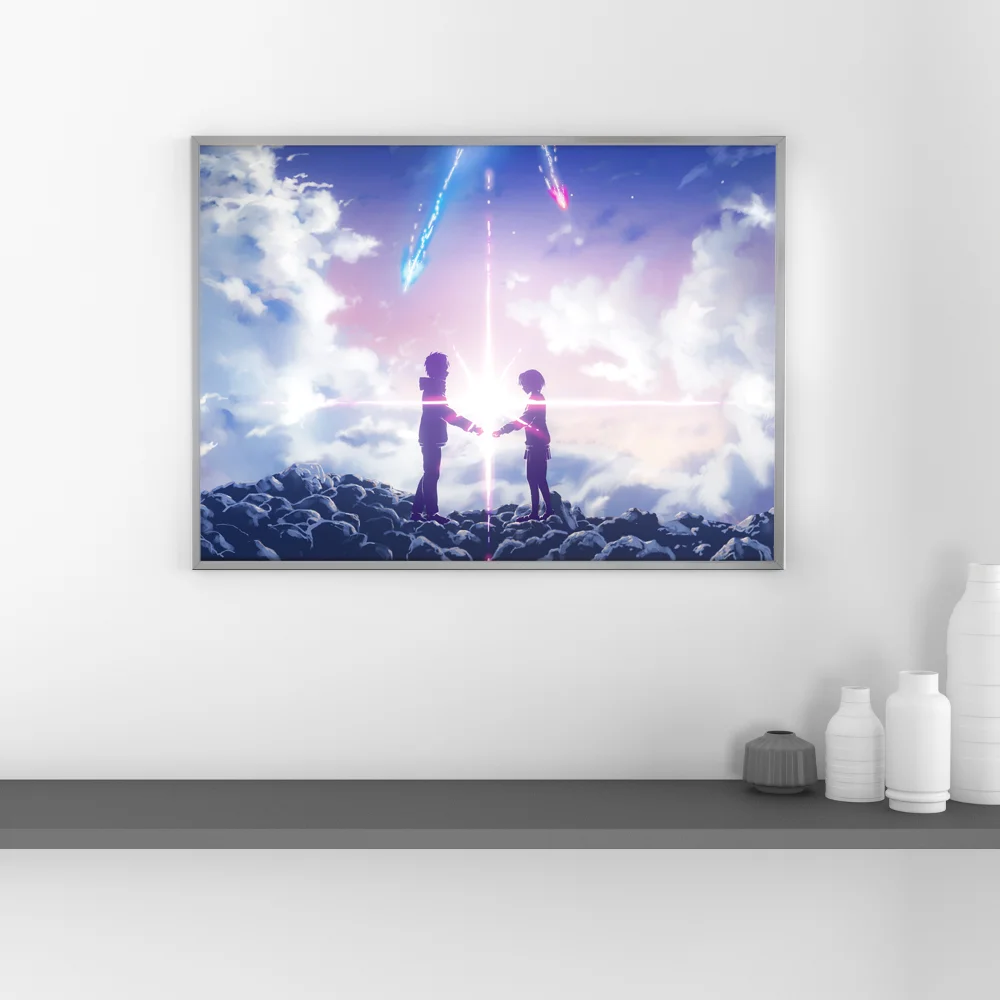 Anime Red String Lamp - Celestial Fate LED Room Decoration, Kimi no Na wa Inspired Lamparas de Mesita de Noche