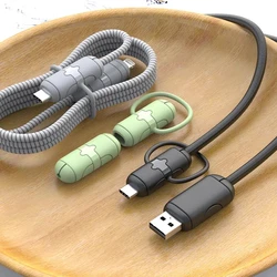 Cable Protector for Android iPhone 14 13 18/20W Charger Head Protector USB Data Cable Line Protection Sleeve Cable Protective