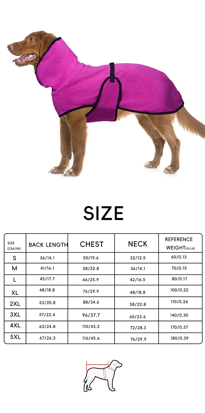 Winter Haustier Hund Kleidung Warme Große Hund Mantel Welpen Kleidung Haustier Weste Jacke Für Kleine Mittelgroße Große Hunde Golden Retriever – Detail 1