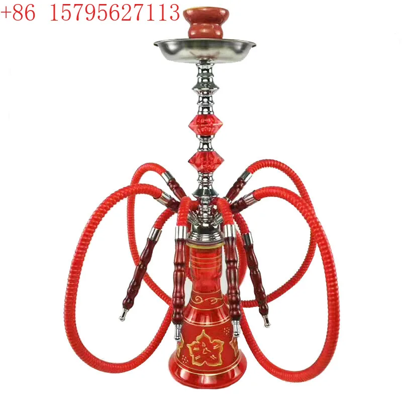 

Arab hookah full set of bar hookah medium KTV double four tube shisha hookah