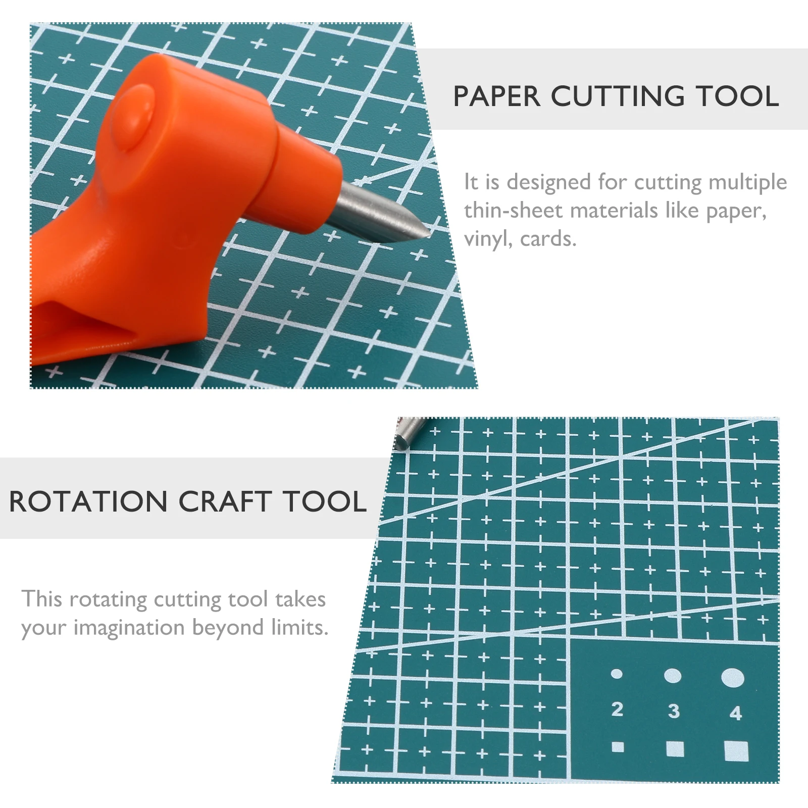 

Paper Tool Handheld Engraving 360 Degree Rotating Precision Scrapbooking Stainless Steel Lightweight Multi