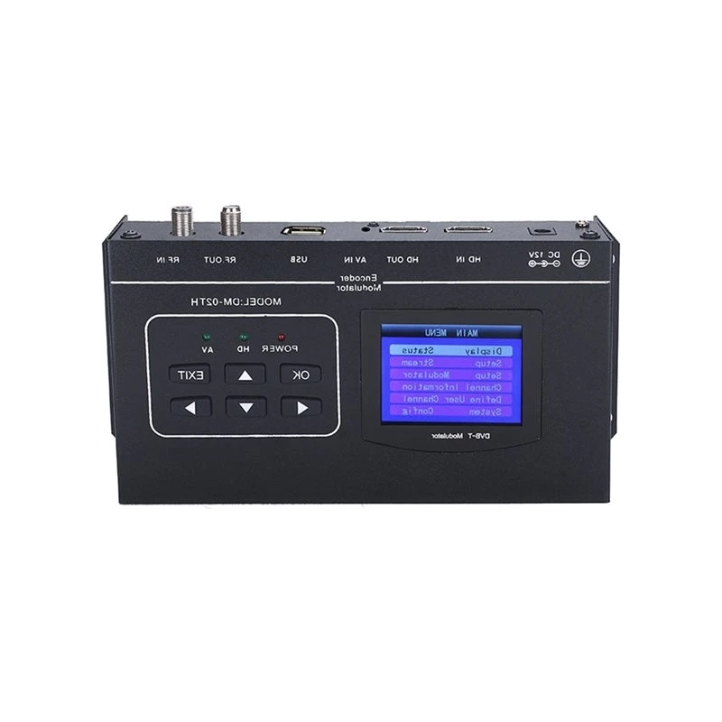 A98Z EU PLUG DVB-T Digital Front-End Equipment HD TV Encoder Modulator TDT For Cable Television 1-CH -Compatible To RF