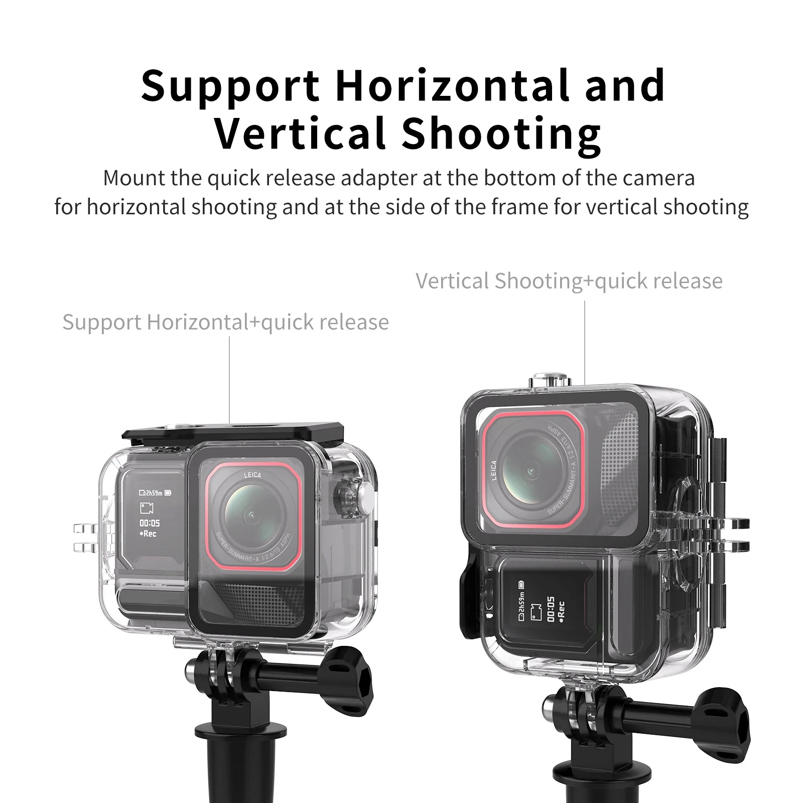 Probty-funda protectora impermeable para buceo, carcasa de buceo de 45M para Insta360 Ace Pro 2/Pro, accesorios para cámaras deportivas