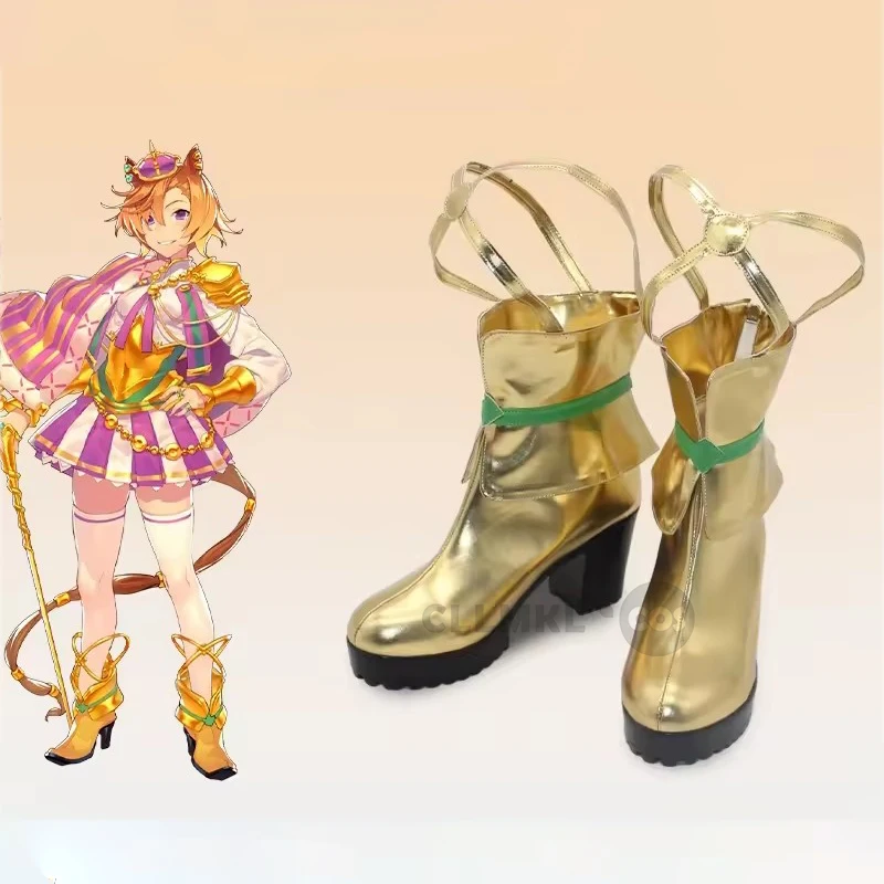 Game Pretty Derby T.M. Opera O Cosplay Shoes Boots For Hallowmas Party Adult Women Men