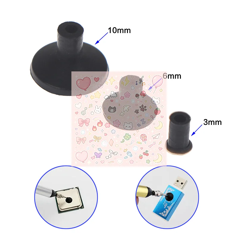 5/10Pcs Vacuum Suction Pen Suction Cup 3/6/10mm IC Accessories Puller Picker Electronics DIY Hand Tool Parts