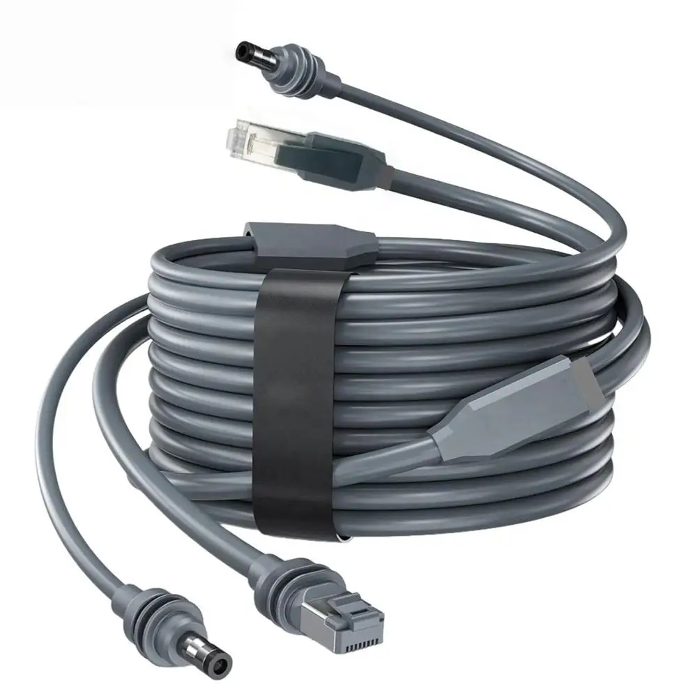 Kabel przedłużający 2-w-2 do transmisji danych/zasilania Starlink Mini 10m/15m, kabel Ethernet do szybkiego ładowania DC tylko dla Starlink Mini Standard — zdjęcie produktu 6