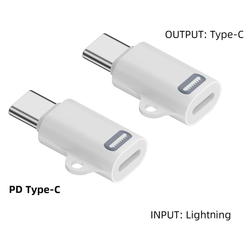 2PCS USB C Male To For Apple Interface Female Charging Adapter, For Iphone 15 Series And Ipad Pro