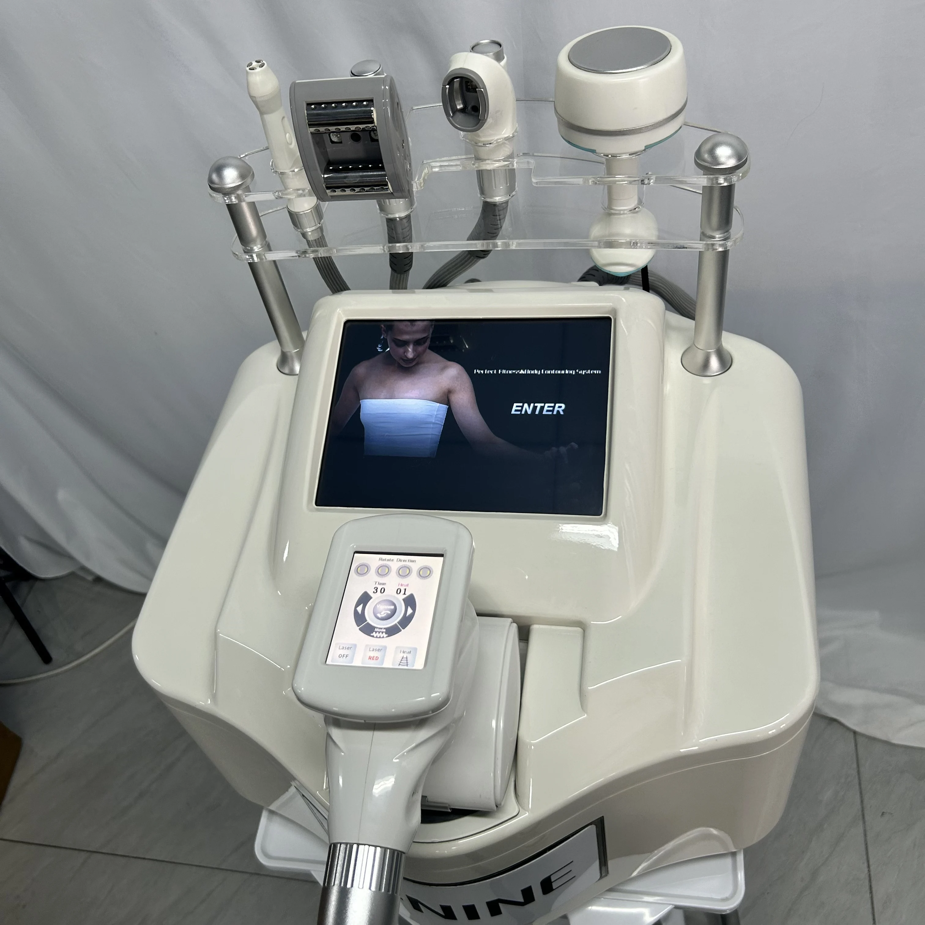 NEW V9 Vela Body Weight Loss Vacuum 80K Cavitation Slimming Roller Shaping Massage Machine Frozen Fat Removal Facial Lift view 2