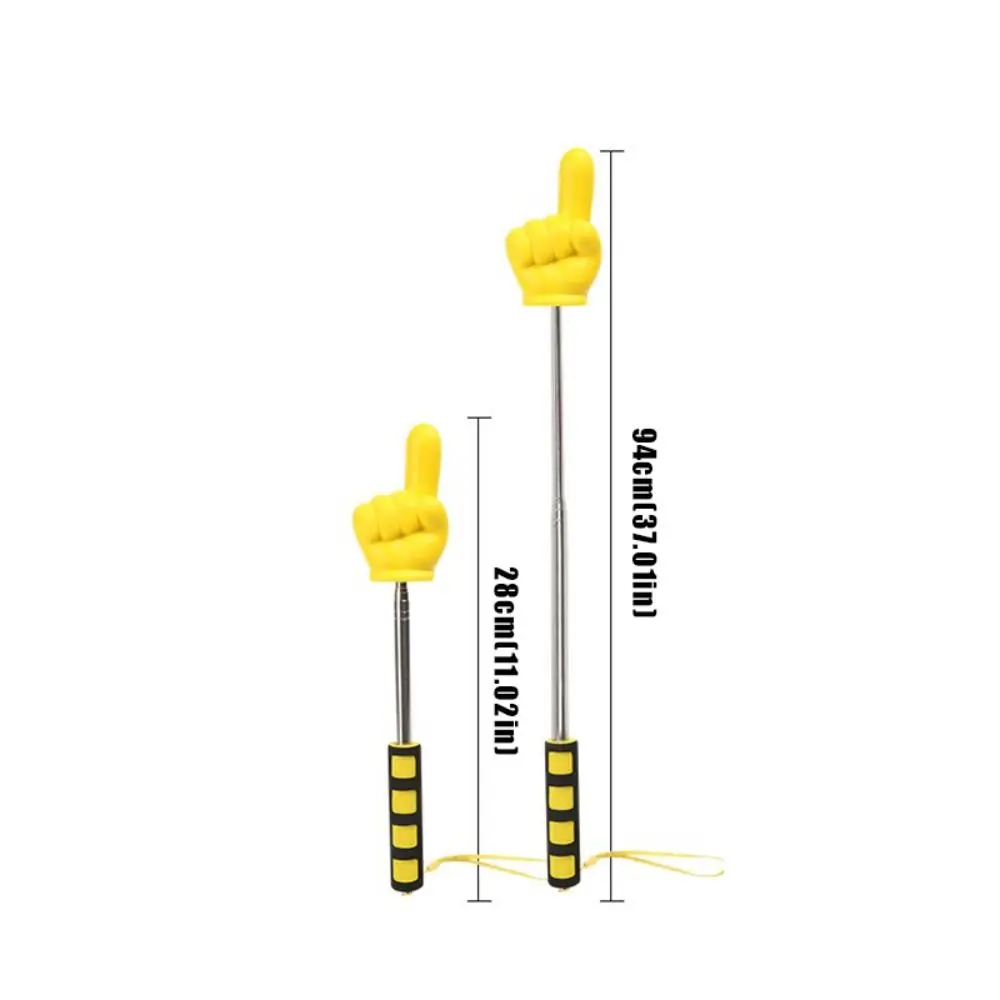 Stainless Steel Finger Reading Sticks Telescopic Rod Finger Design Whiteboard Hand Pointer Classroom Finger Pointer Students