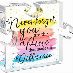 Colleague resignation gift, retirement gift, new job gift, promotion gift, acrylic puzzle desktop decoration