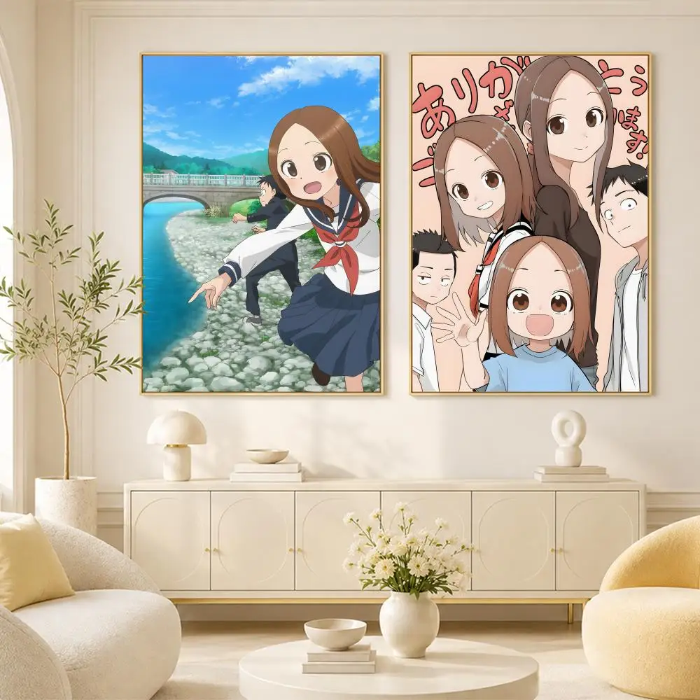 Teasing Master Takagi-san Poster Room Home Decoration Interior Wall Art Printing Garage Posters Gift