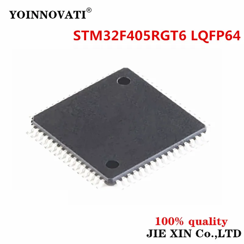 1-100Pcs 100% New STM32F405RGT6 STM32F405 LQFP-64 ARM Cortex-M4 32-bit microcontroller MCU module Stock Wholesale