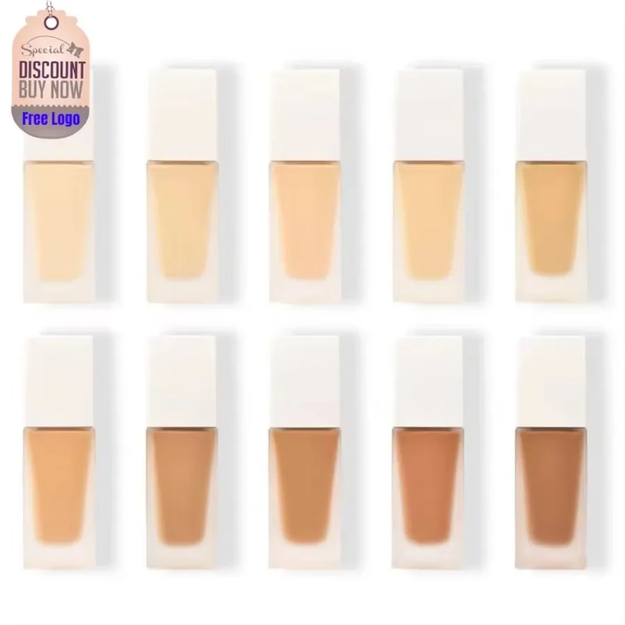 Custom 10colors Hydrating Liquid Foundation Long Lasting Easy To Apply High Coverage Non-fading Makeup Base