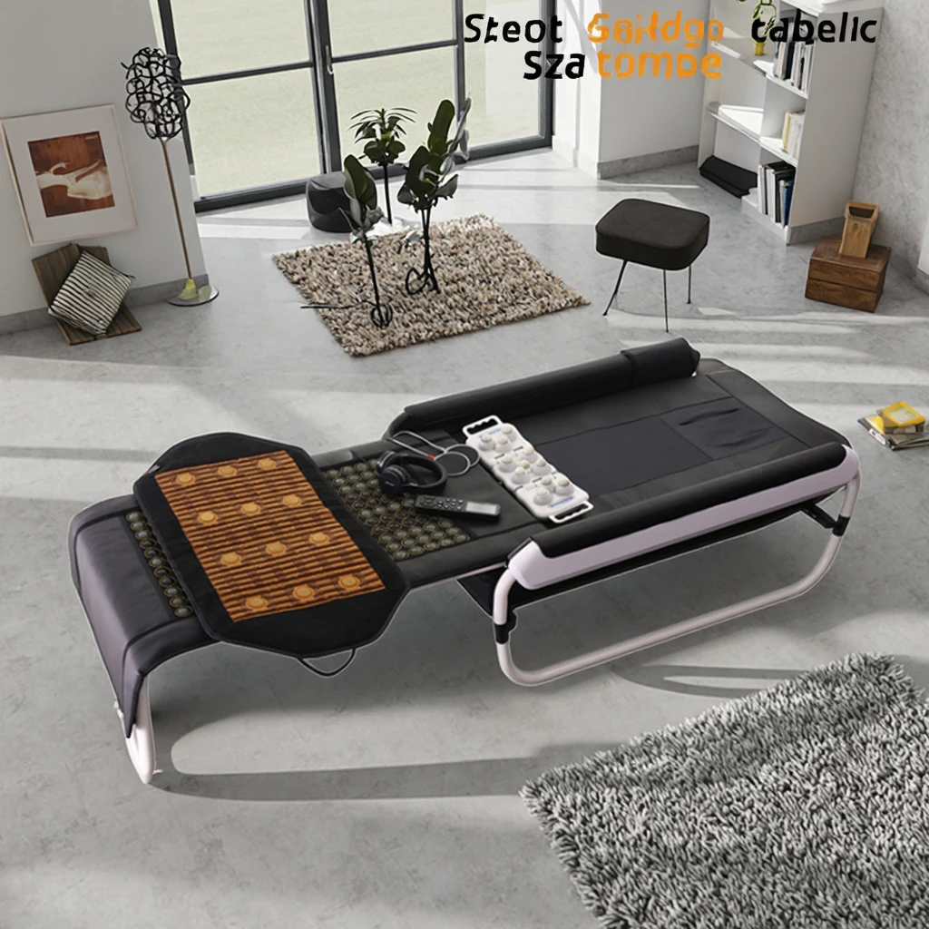 2026 forPremium Korean Best Efficient Far Infrared Therapy Heating Portable Jade Roller Massage Bed for Sale
