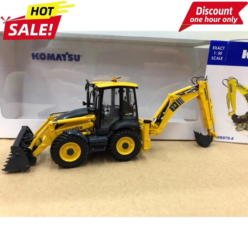 

UH 8139 for Komatsu WB97S-8 Komatsu loader busy at both ends alloy construction vehicle model 1:50