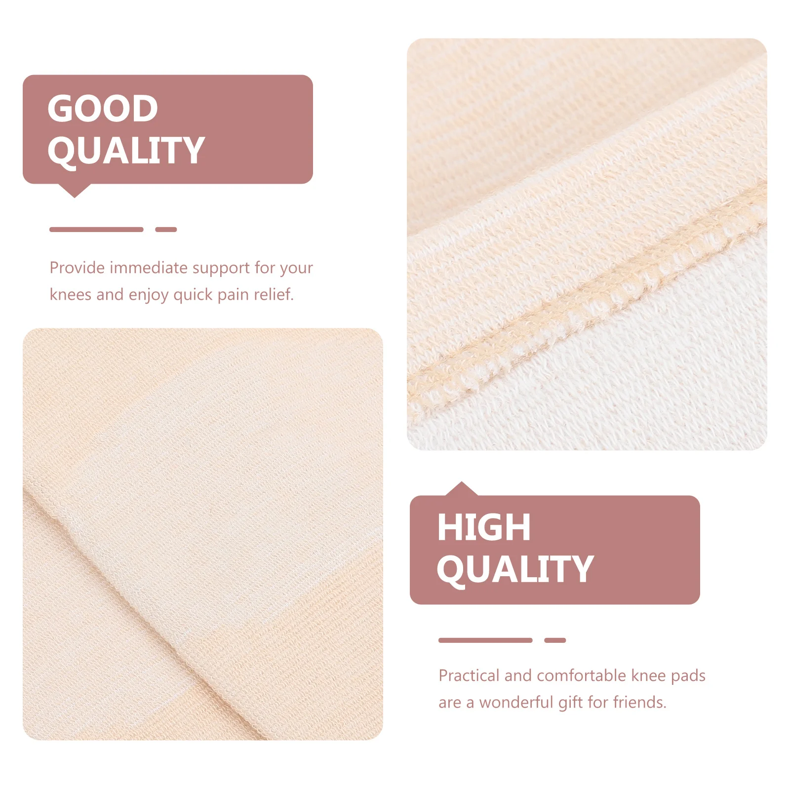 

2Pairs Knee Pads Thick Warm Knee Sleeves Fitness Support Shock Absorption Protective Cushions for Running Cycling Basketball