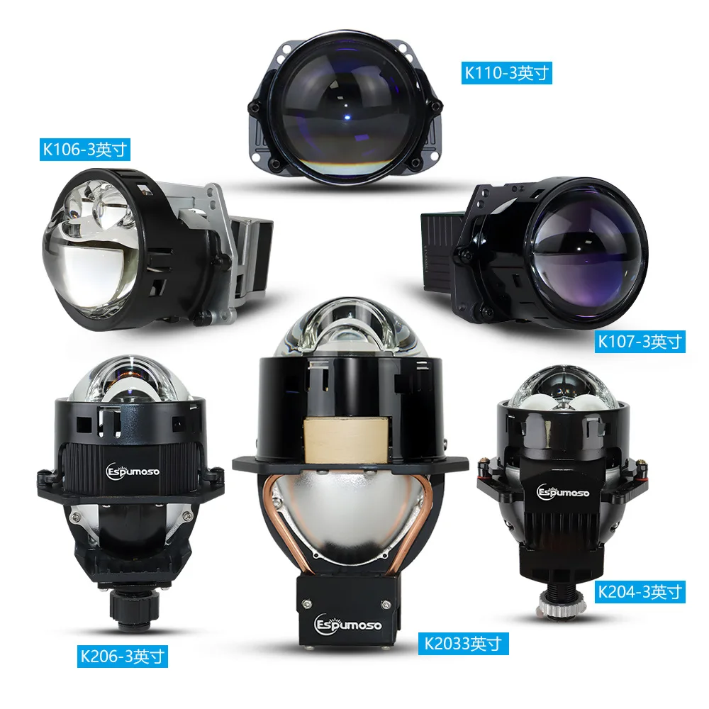 New laser lens car led headlights, double direct reflector cup high-power modified far and near light lights