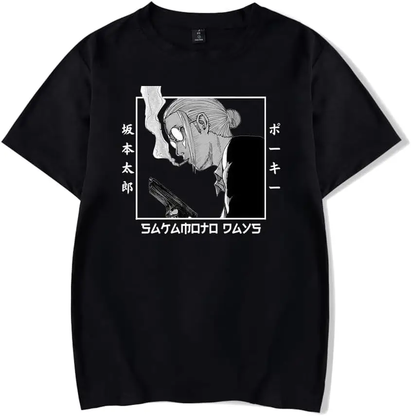 

Sakamoto Days Anime Tee Crewneck Short Sleeve T-Shirt Casual Streetwear Unisex Tops