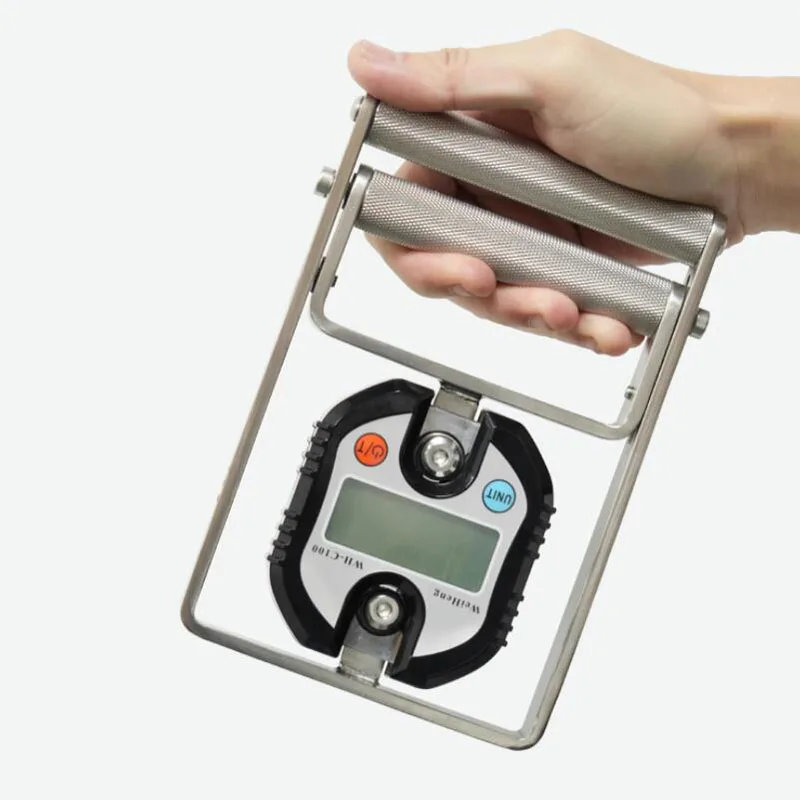 Finger flexor strength tester with LCD screen - Portable digital display spring grip exerciser