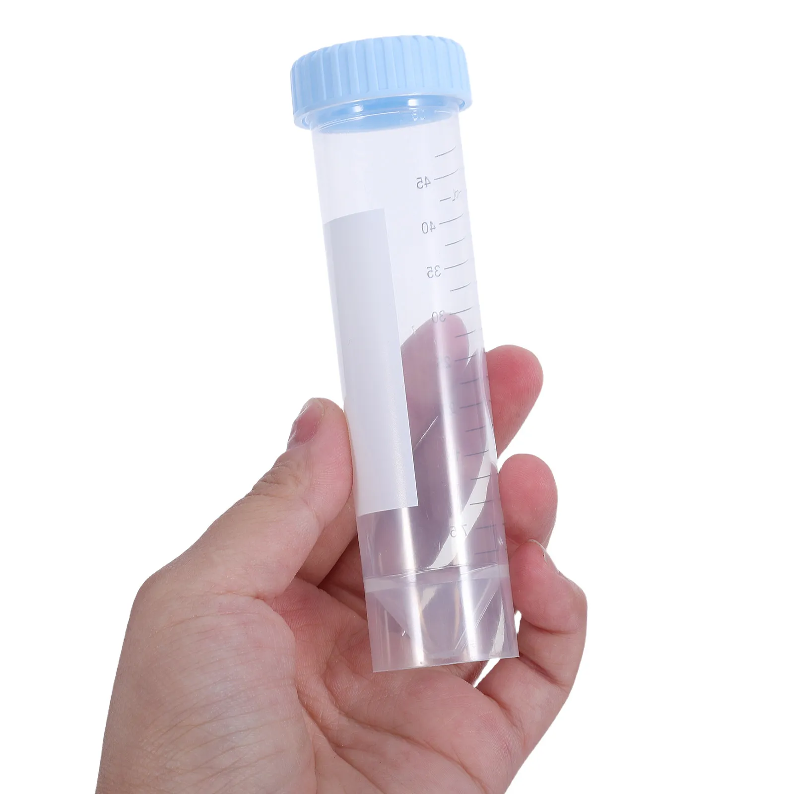 25Pcs Centrifuge Tubes 50Ml Self Standing Polypropylene Conical Plastic Test Tubes Screw Caps Graduated Marks Lab Sample Storage