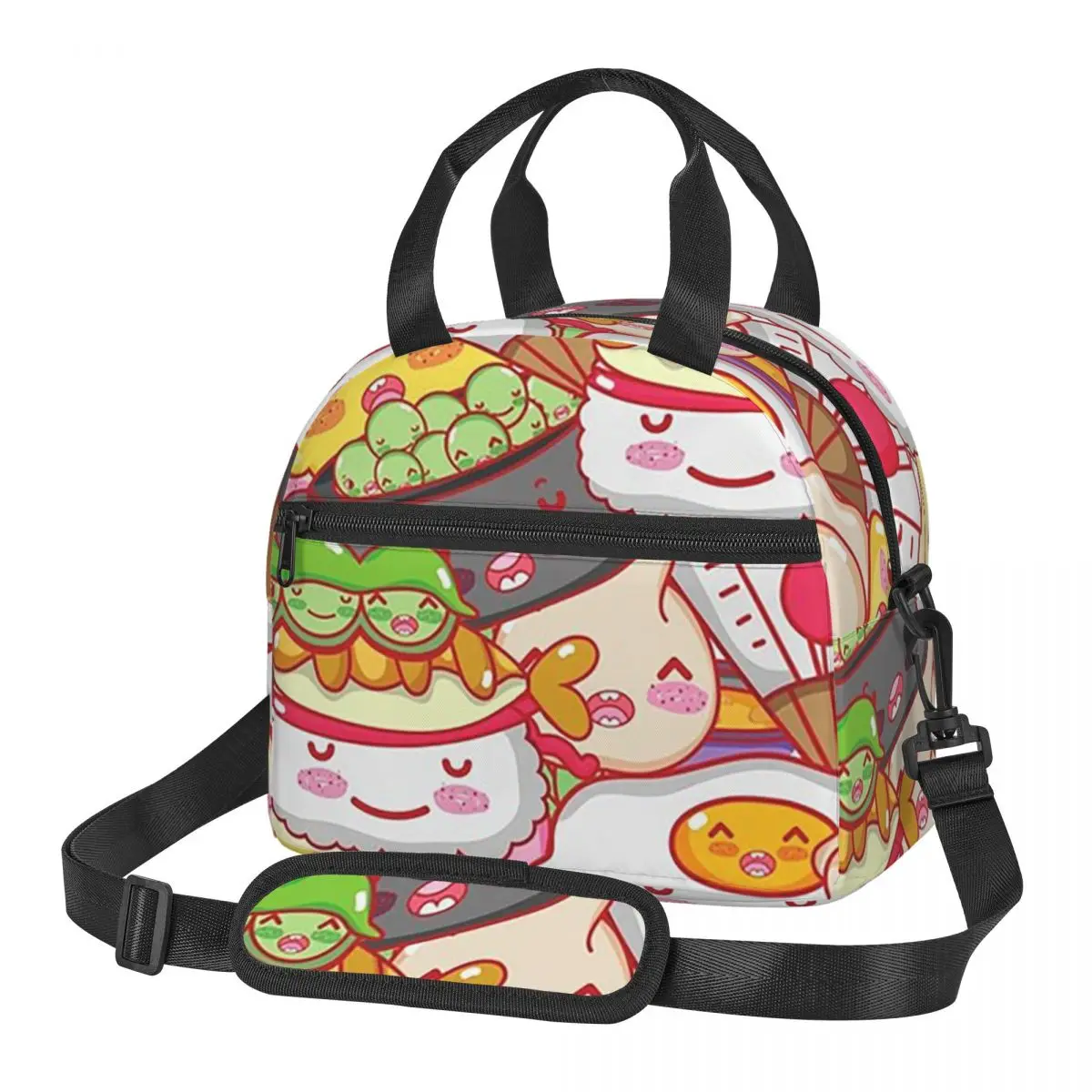 

Термосумка для обедов Kawaii Sushi: портативный изотермический контейнер для школьных бенто-боксов и еды