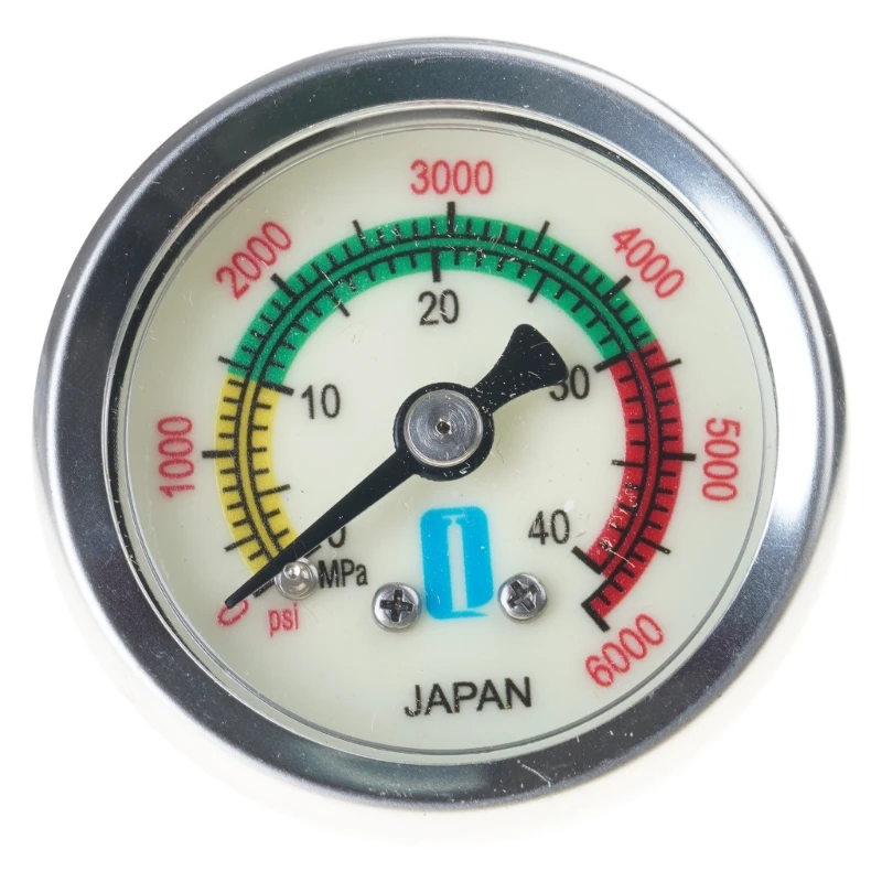 Automotive Clear Scale Economy Pressure Gauge 0-6000/0-40MPa Air Pressure Gauge Diving Equippment Manometer Measure