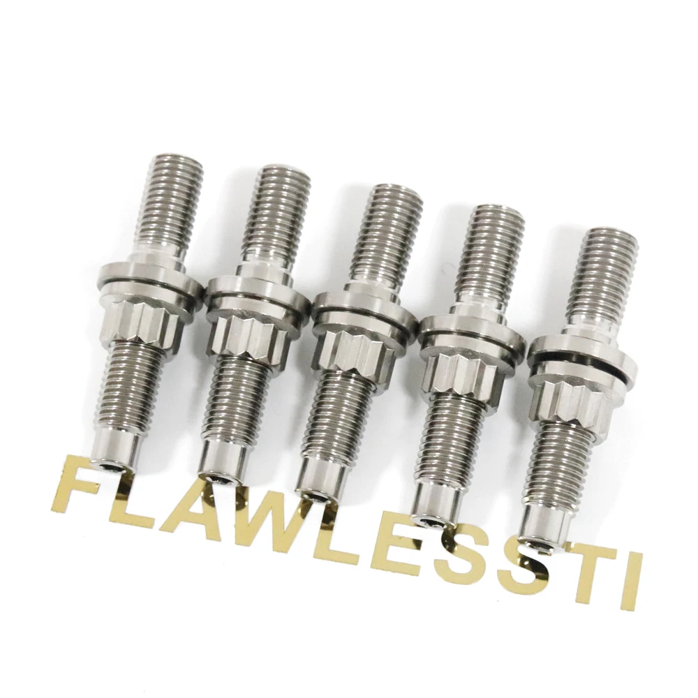 FLAWLESSTI M8 M10 Gr5 Titanium Bolt Exhaust Pipe Bolt