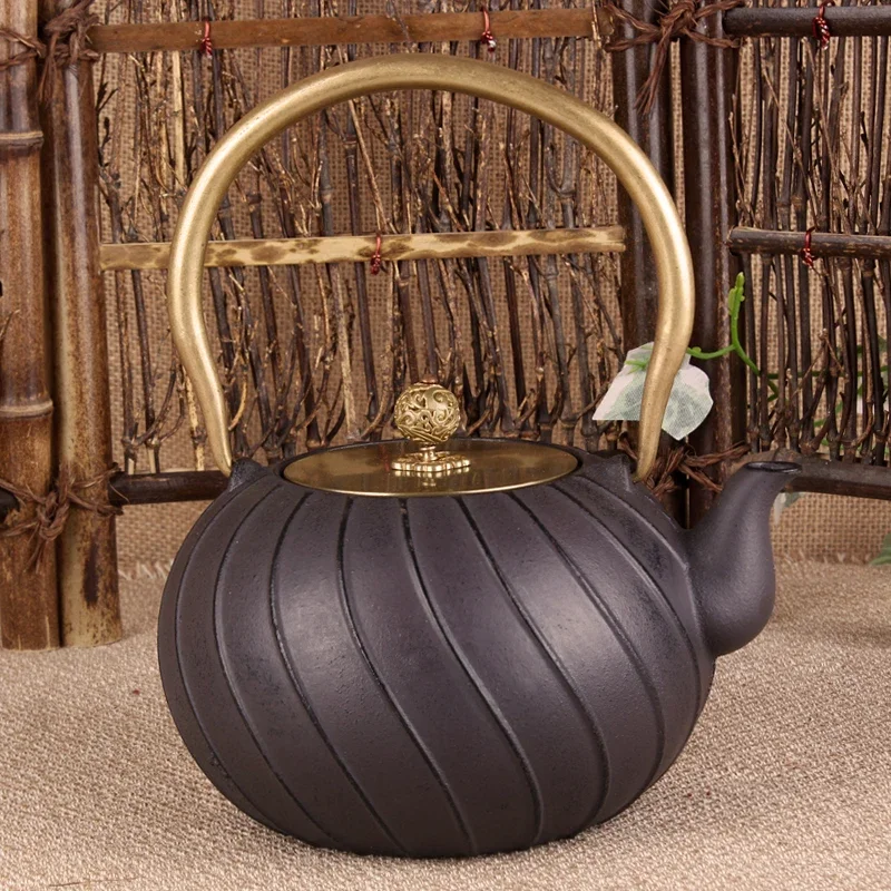 

Cast Iron Teapot 1200ML Iron Tea Pot Tea Kettle for Boiling Water Oolong Tea