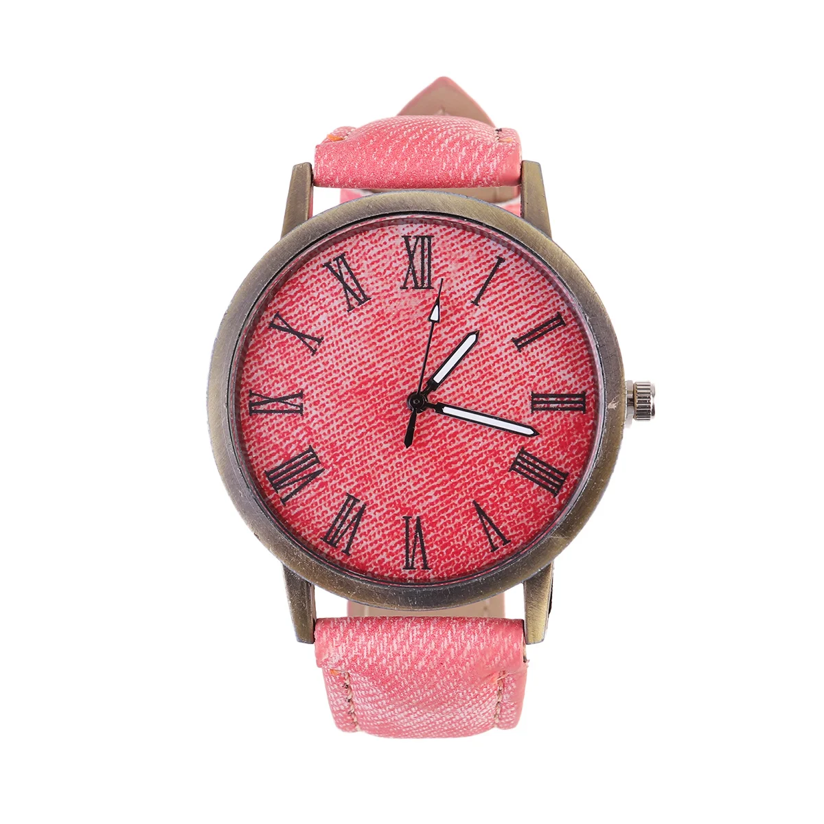 

Canvas Watch Pink Delicate Quartz Silent Precise Moving Elegant Comfortable Wrist Decoration Canvas Watch Wrist Decoration