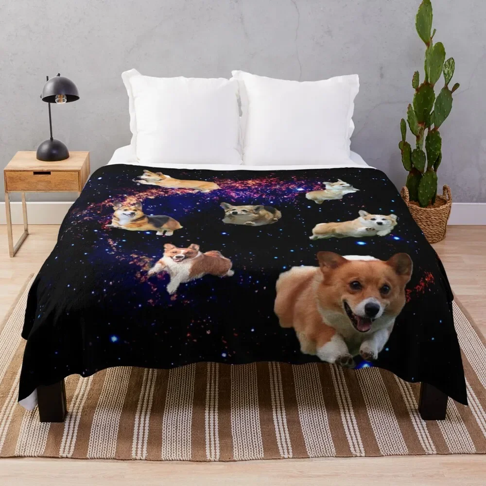 

Space Corgis Throw Blanket Luxury St blankets and throws Comforter Softest Blankets