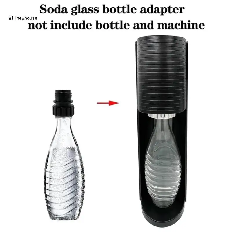 Sodas Water Bottles Adapter for Sodastreams Glass Bottles Quick Sodas Maker Bottles Attachment Refill Dropship