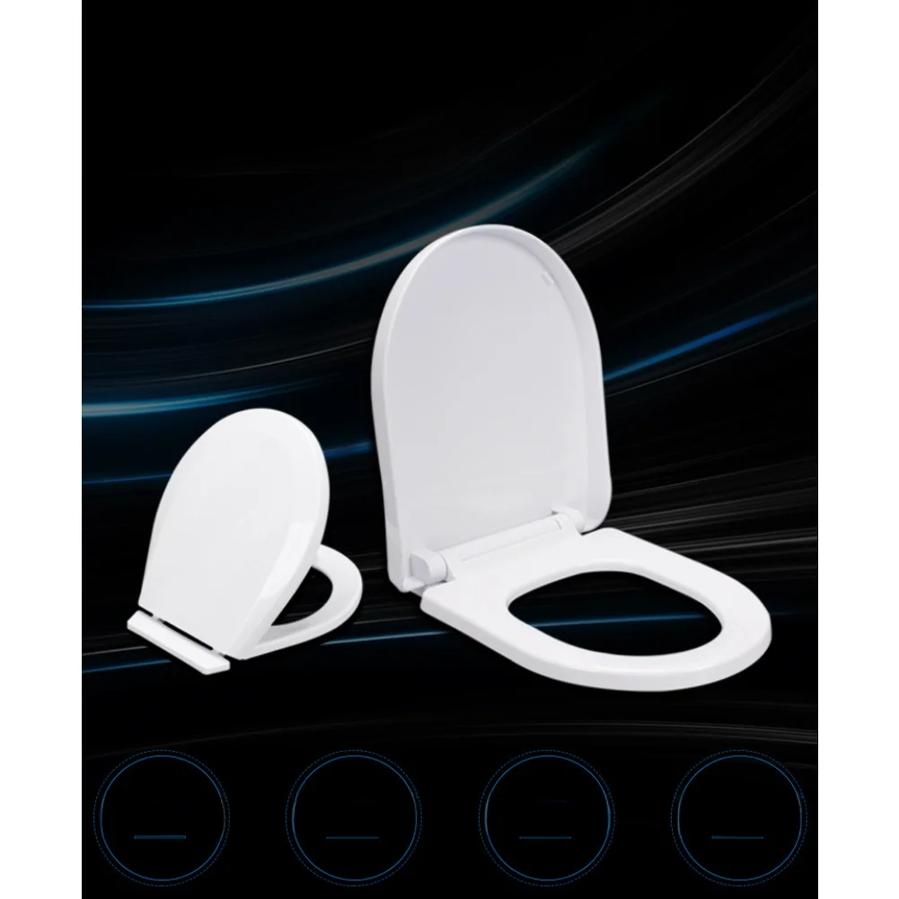 

Новое утолщенное сиденье для унитаза 2026 года с плавным закрыванием или быстрым открытием для детей = Мягкое овальное сиденье для дома и детских садов