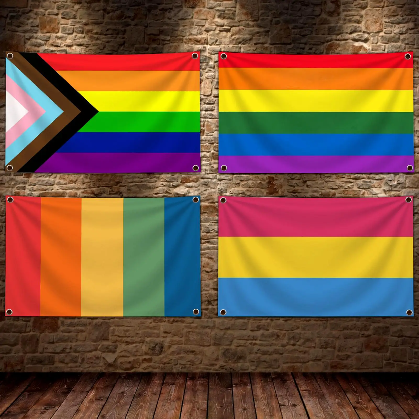 Gay LGBT Freedom Flags Decorative Tapestry Wall Banner Hanging for Bedroom Dorm Room Living Room Home Decor Art Gift