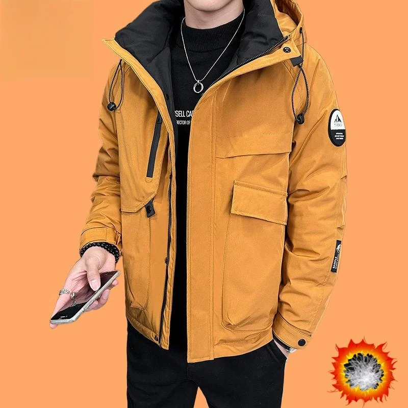 

Unisex Graphene Workwear Jacket Outdoor Three-Proof Fabric Winter Style Women's Coat Thickened down Quilted Short Coat