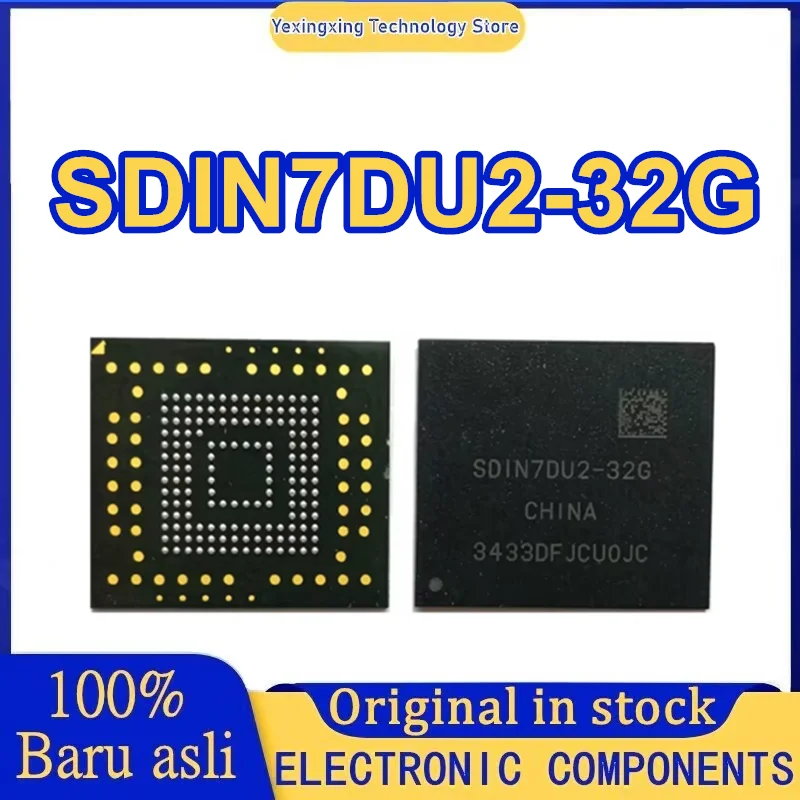 SDIN7DU2-32G BGA153 32G EMMC storage IC font library version 4.41 New Original in Stock