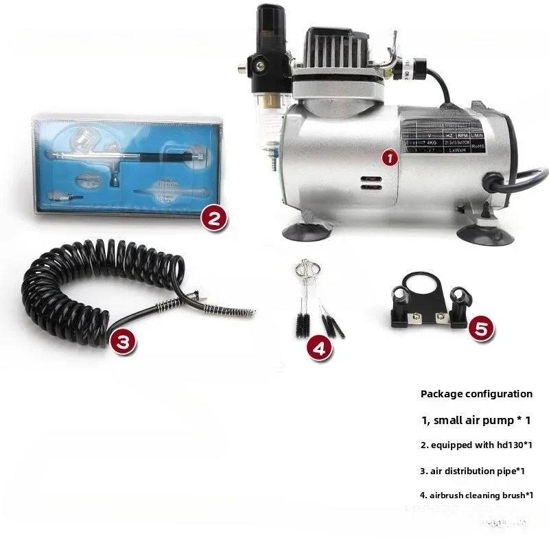 18B Painting/printing Mini Air Compressor, Small Air Pump, Ultra-quiet, Oil-free Spray Painting, Leather Furniture Touch-up