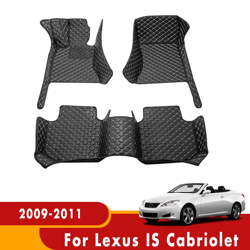 

Автомобильные коврики для Lexus IS Cabriolet 2011 2010 2009, ковры, водонепроницаемые коврики, подушечки для ног на заказ, автомобильные аксессуары для интерьера, чехлы